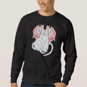 Pastel Goth Cat Demon Pastel Culture Baphomet Lång Ärmad Tröja