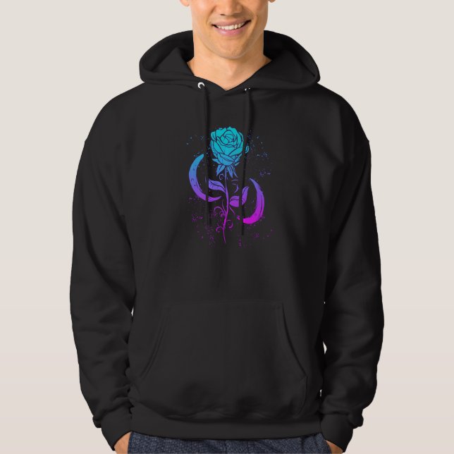 Pastel Goth Creepy Gothic Witchcraft Ro Wicca Oc Hoodie (Framsida)