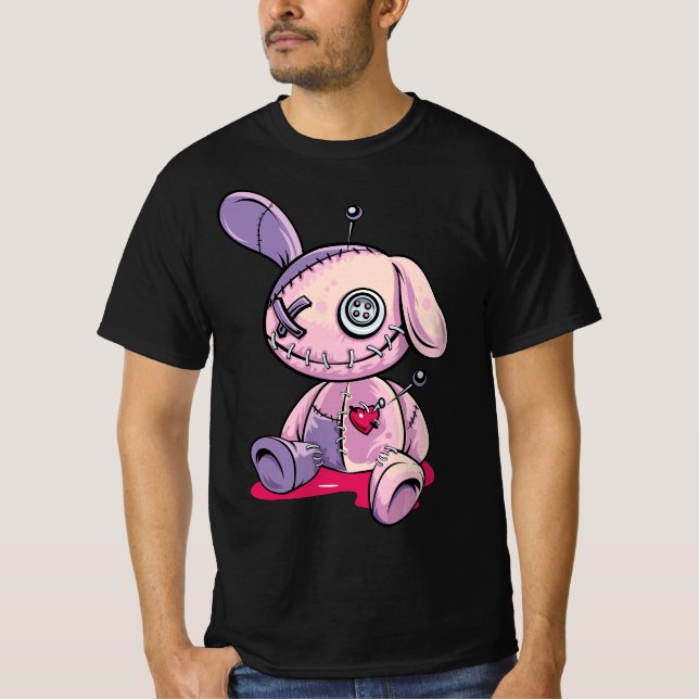 Pastel Goth Creepy Voodoo Doll Cute Aesthetic Doll T Shirt (Framsida)