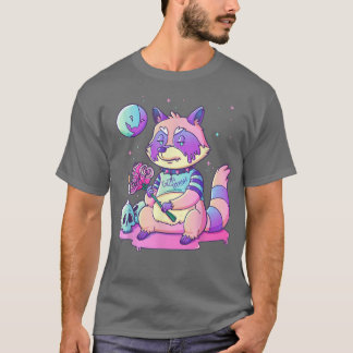 Pastel Goth Cute Creepy Raccoon Kawaii Goth Sopor T Shirt
