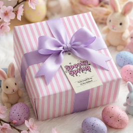 Pastel Goth Easter Pink Striped Alternative Presentpapper