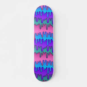 Pastel Goth Emo Scene, diskett Mönster Mini Skateboard Bräda 18,5 Cm