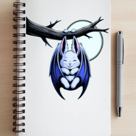 Pastel Goth Fladdermus Bunny Moonlight Anteckningsbok