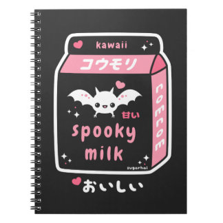 Pastel Goth Fladdermus Mjölk Anteckningsbok