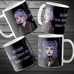Pastel Goth gotiic whimsic fantasy whimsygoth Kaffemugg