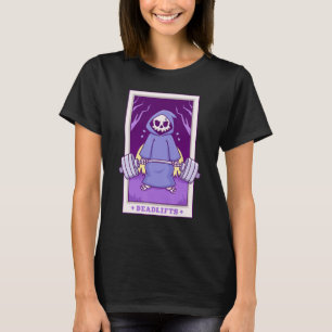 Pastel Goth Gym Grim Reaper Skapar deadlifts T Shirt