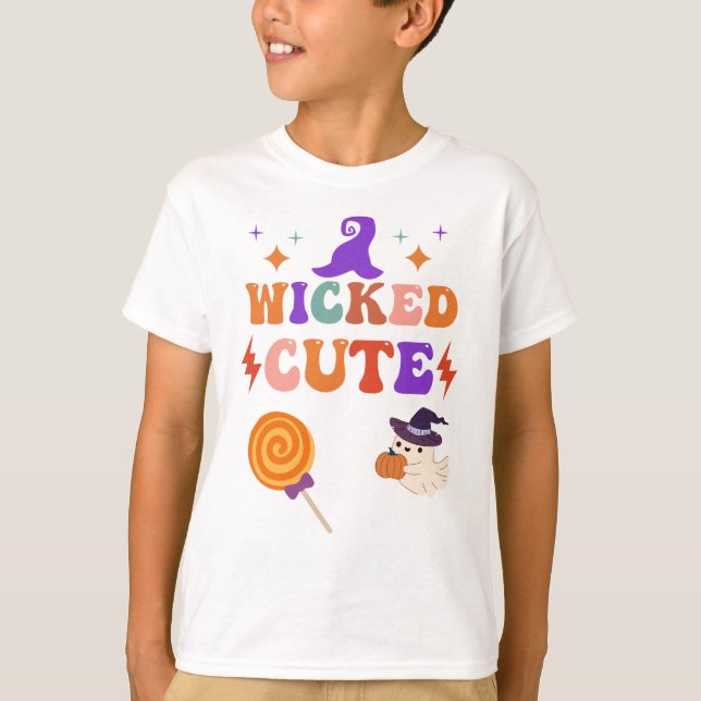 Pastel Goth Halloween hade bytt cute Kids Shirt T (Framsida)