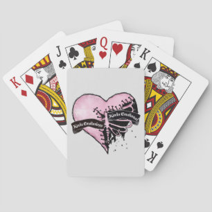 Pastel Goth Heart Uppsåtlig och känslomässig Casinokort