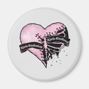 Pastel Goth Heart Uppsåtlig och känslomässig Magnet