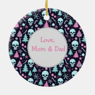 Pastel Goth jul Julgransprydnad Keramik