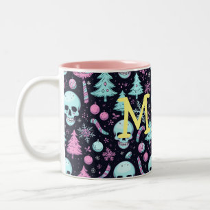 Pastel Goth jul Två-Tonad Mugg