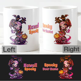 Pastel Goth Kawaii Spooky Anime Girl Halloween Kaffemugg