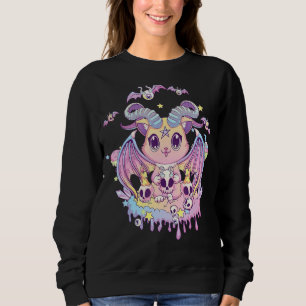 Pastel Goth Krampus Cat Cute Creepy Djävulen, katt T Shirt
