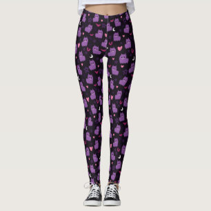 Pastel Goth Lila Llama Leggings