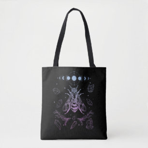 Pastel Goth Måne Insekt Gothic Wicca Crescent Bee Tygkasse