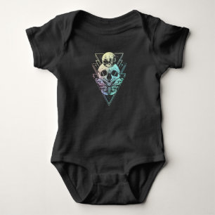 Pastel Goth Måne Skull Gothic Wicca Crescent Moth T Shirt