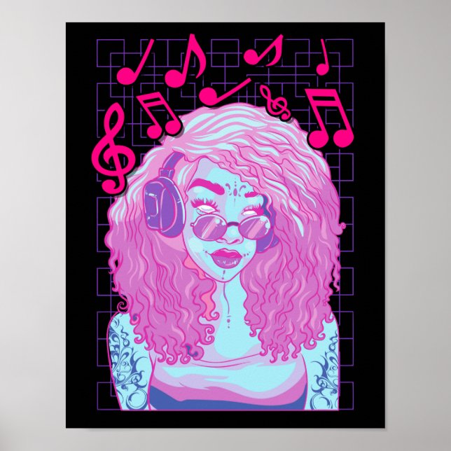 Pastel Goth Music Lover Poster (Framsidan)