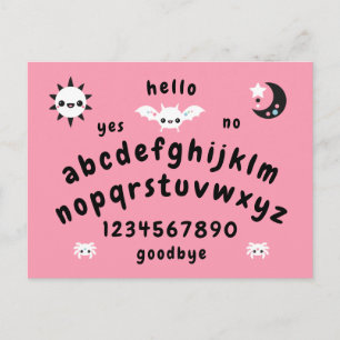 Pastel Goth Mystical Talking Board Vykort