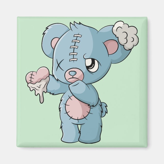 Pastel Goth Nalle Magnet (Framsidan)