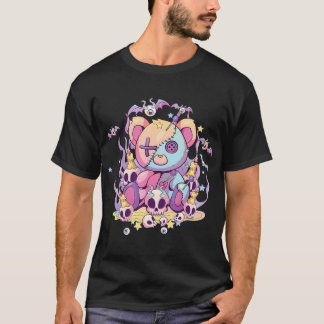 Pastel Goth Nalle Voodoo Doll Cute Aesthetic T Shirt