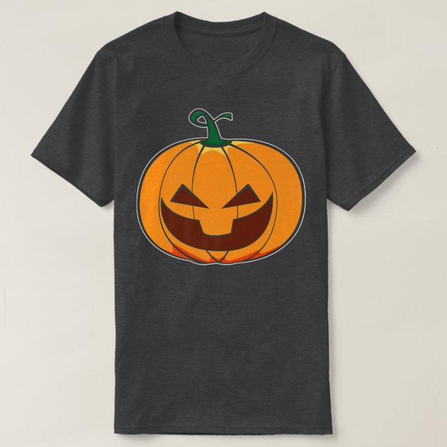 Pastel Goth Nu Halloween Cute Pumpkin Jackolantern T Shirt (Design framsida)