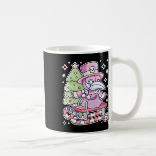 Pastel Goth Plague Doktor jul Halloween Meet Kaffemugg