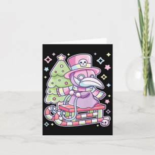 Pastel Goth Plague Doktor jul Halloween Meet Kort