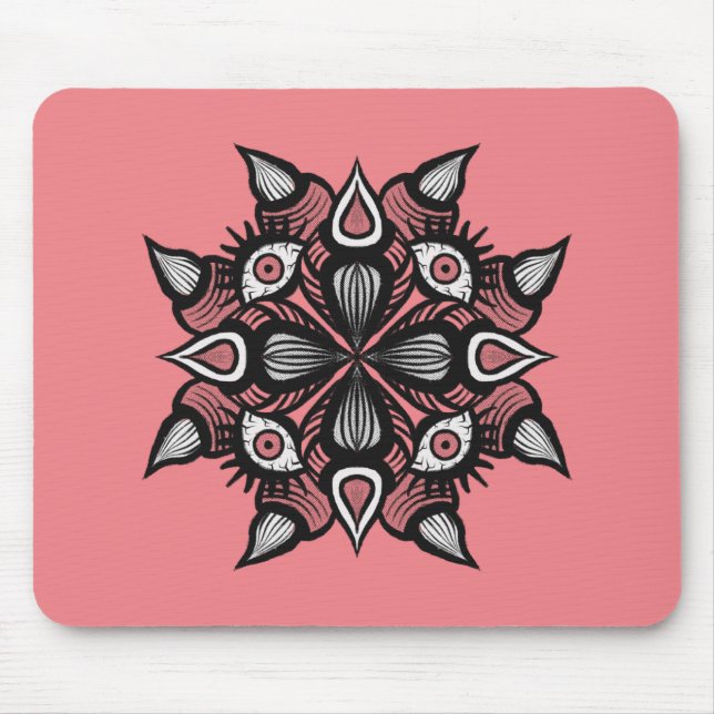 Pastel goth rosa creepy monster häxa musmatta (Framsidan)