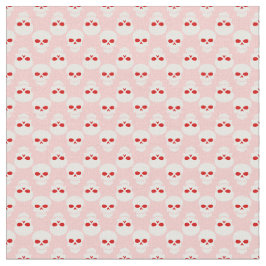Pastel goth rosa Red halloween skallskelett Tyg