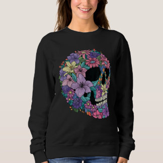 Pastel Goth Rose Flower Floral Skull Tattoo Occult T Shirt