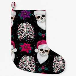 Pastel Goth Santa Skull Liten Julstrumpa