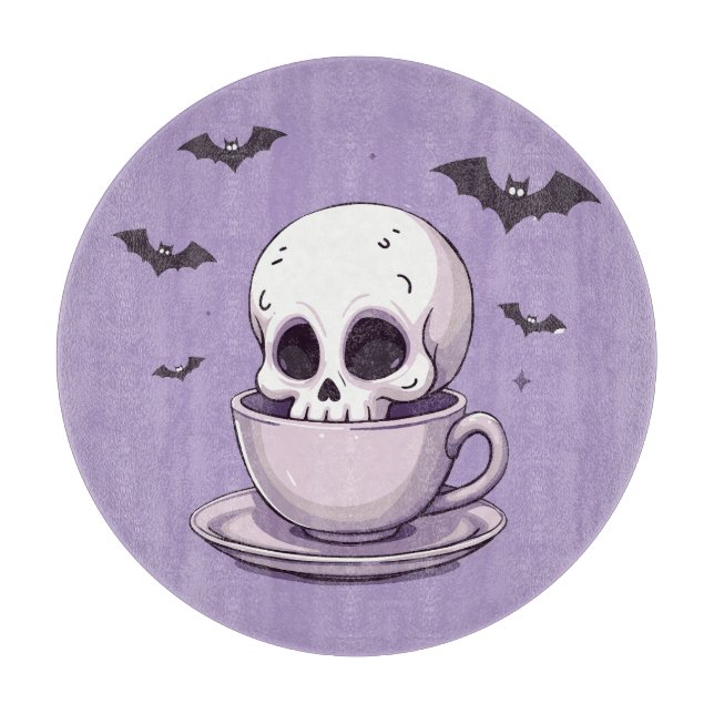 Pastel Goth Skull in Teacup (Framsidan)