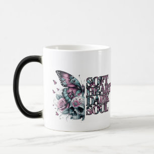 Pastel Goth Soft Heart Mörk Soul Butterfly Split Magisk Mugg
