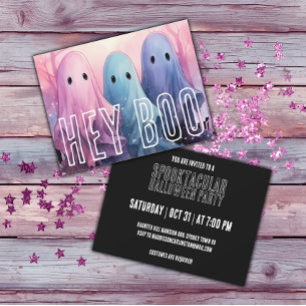 Pastel Goth Spöken Halloween fest Inbjudningar