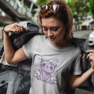 Pastel Goth Stuffed Cat T Shirt