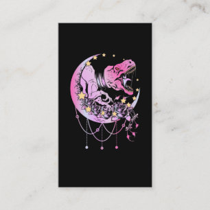 Pastel Goth Trex Crescent Kawaii Aesthetic Visitkort