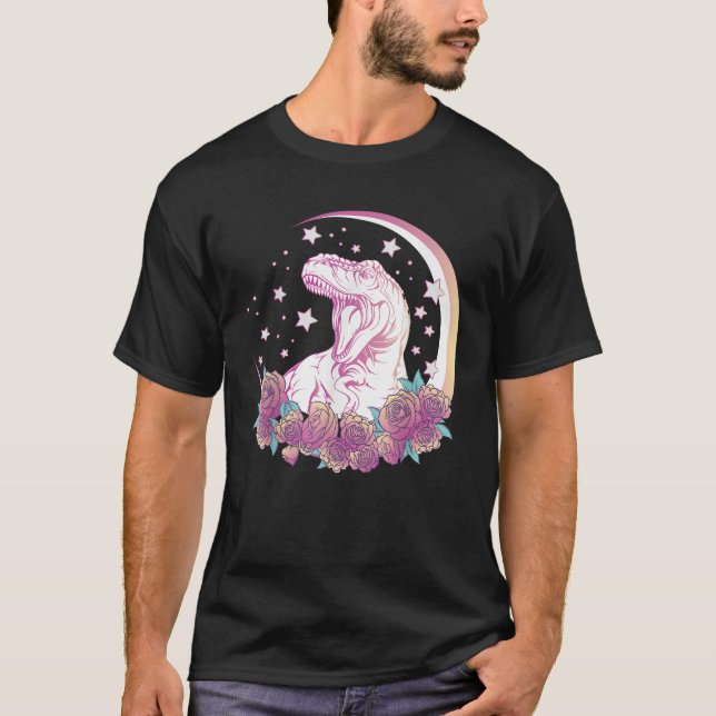 Pastel Goth Trex Design Aesthetic Vaporwave Dinosa T Shirt (Framsida)
