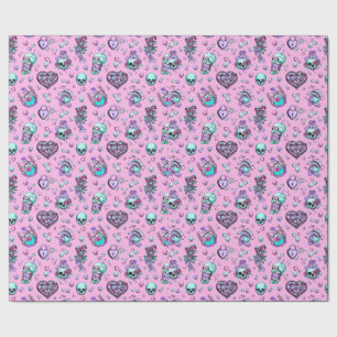 Pastel Goth Valentines Dag Gift Presentpapper
