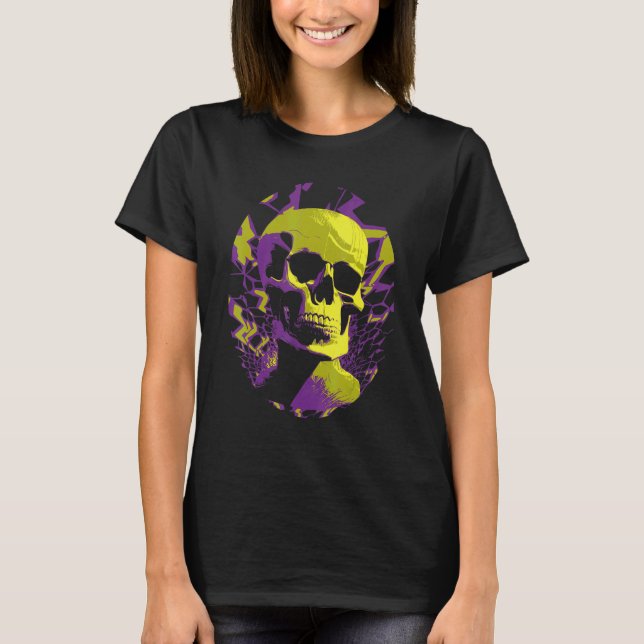 Pastel Goth Vaporwave Aesthetic 80s Retro Glitch S T Shirt (Framsida)
