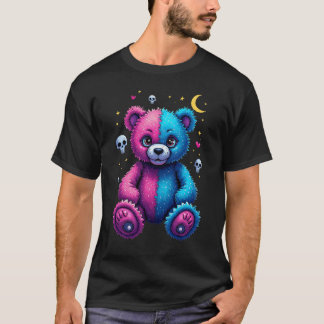 Pastel Goth Voodoo Bear - Creepy Cute Halloween T Shirt