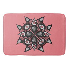 Pastel Goth Witch Design - Black Rosa Monster Badrumsmatta