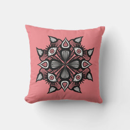 Pastel Goth Witch Design - Black Rosa Monster Kudde