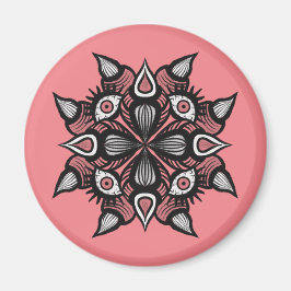 Pastel Goth Witch Design - Black Rosa Monster Magnet