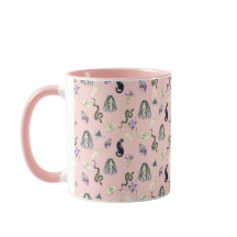 Pastel Gothic Story Mönster Rosa
