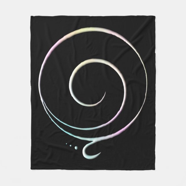 Pastel Gratitude  Fleecefilt (Framsidan)