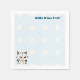 Pastel grått blue baby drake pappersservett