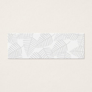 Pastel Grått Löv. Litet Visitkort