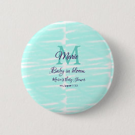 Pastel green baby in bloom monogram baby shower te knapp