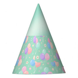 Pastel Grönt Barns födelsedag Party Hats med Blego