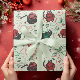 Pastel Grönt: Julfreden och Kärlek Yarn Kattunge Presentpapper